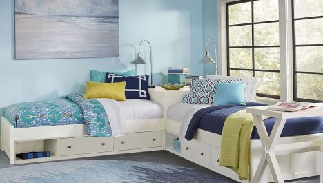 L Shaped Twin Beds With Storage