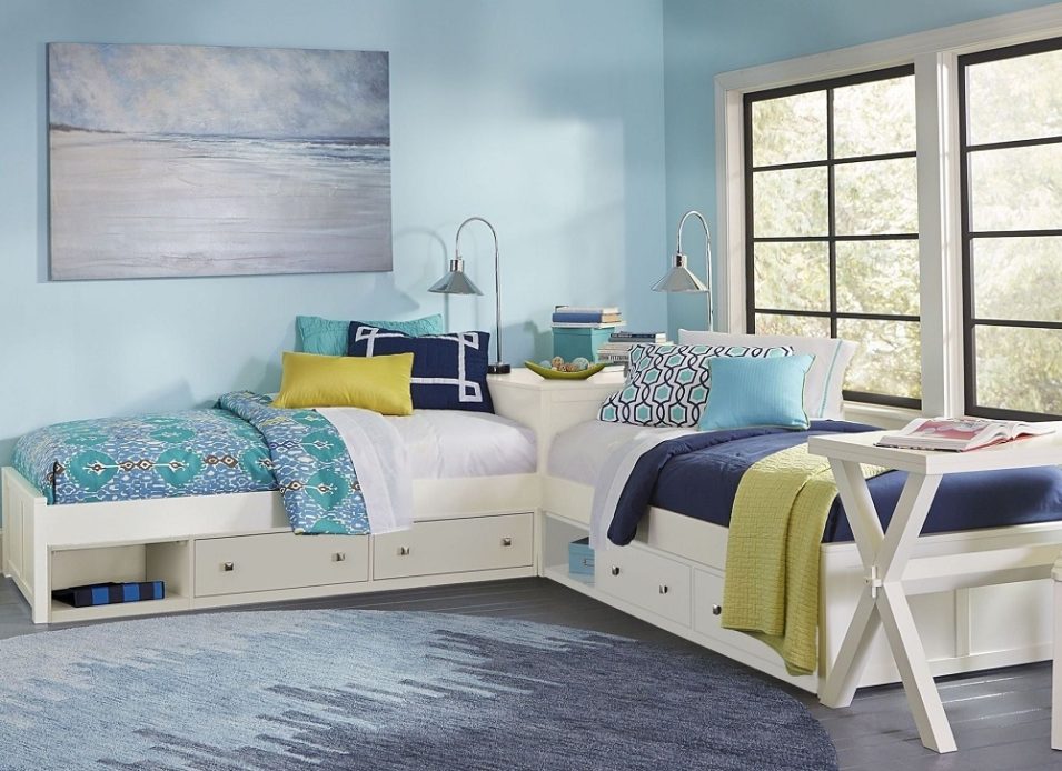 L Shaped Twin Bed With Storage To Make The Most Of Your Space Iconic   L Shaped Twin Beds With Storage 955x694 