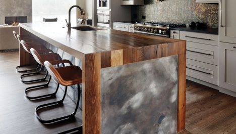 Reclaimed Butcher Block Countertop