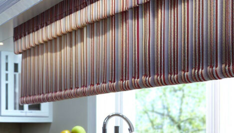 Colorful Striped Valance For Cheerful Kitchen Decor