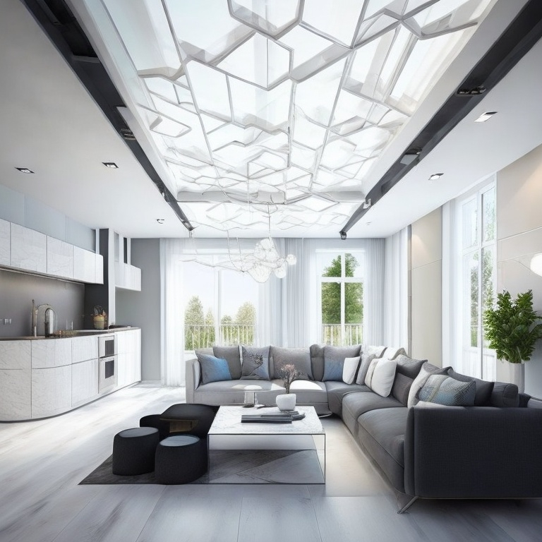 Cozy Modern Open Concept Kitchen Living Room Floor Plans