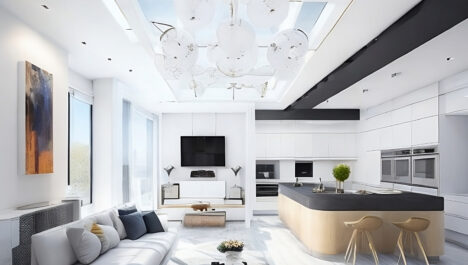 Perfect Ceiling For Open Concept Kitchen Living Room Floor Plans