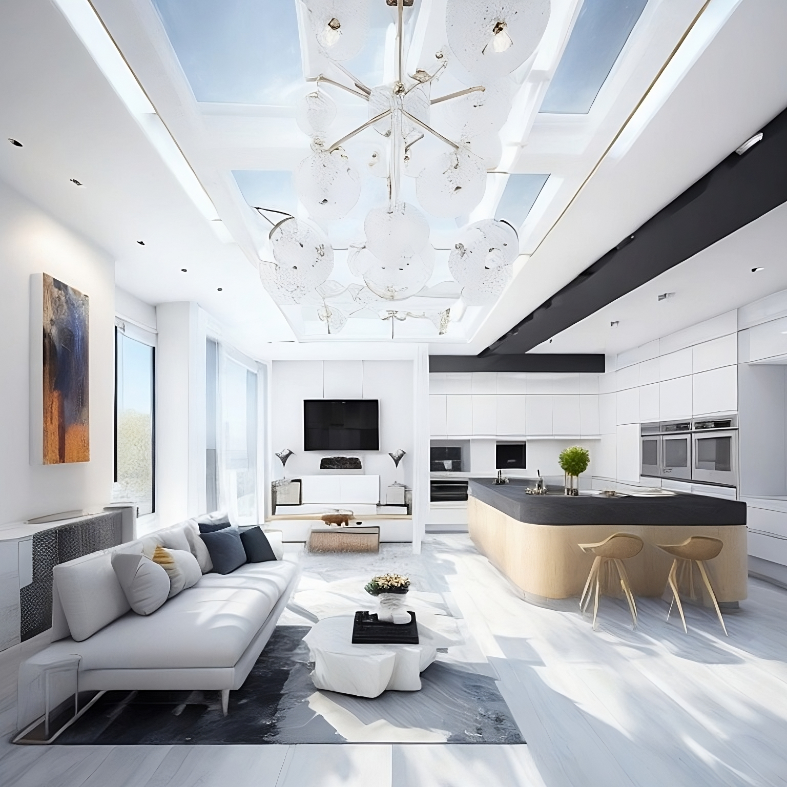 Perfect Ceiling For Open Concept Kitchen Living Room Floor Plans