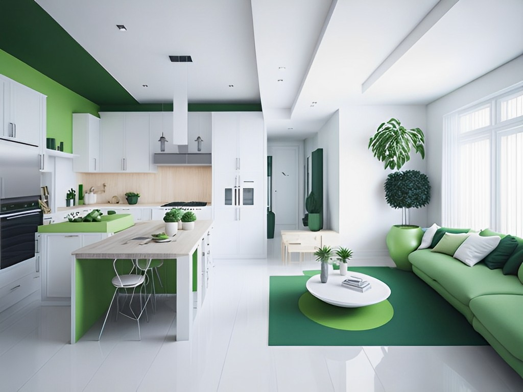 U Shaped Open Concept Kitchen Living Room Floor Plans With A Peninsula