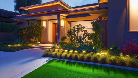 Front Yard Landscaping Ideas With Synthetic Grass
