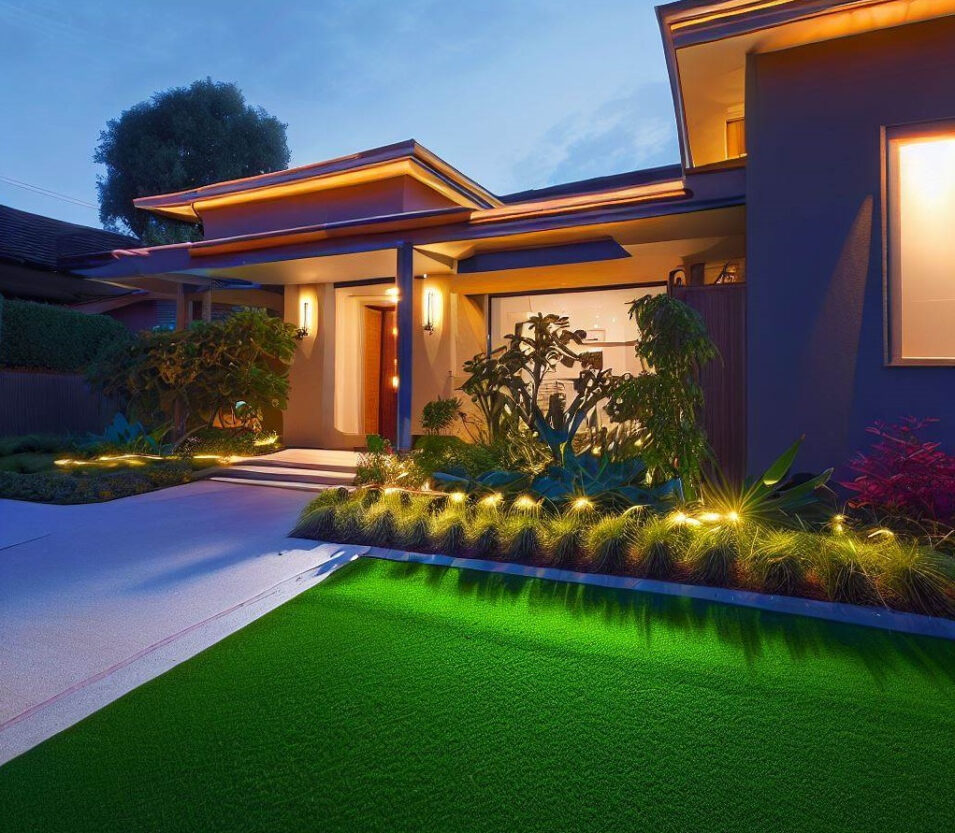 Front Yard Landscaping Ideas With Synthetic Grass