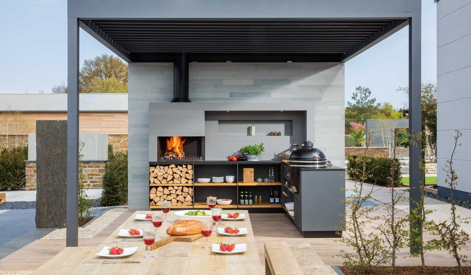 10 Clever Backyard Covered Outdoor Kitchen Ideas for Outdoor Living ...