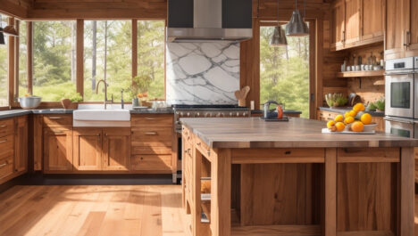 Custom Kitchen Island With Spice Racks