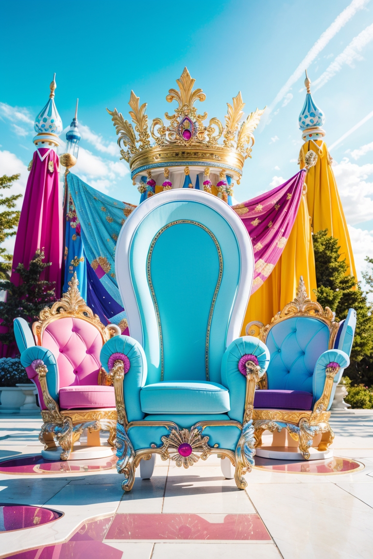 Outdoor Princess Throne Chairs