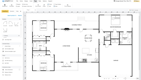 Kitchen Floor Plan With Dimensions