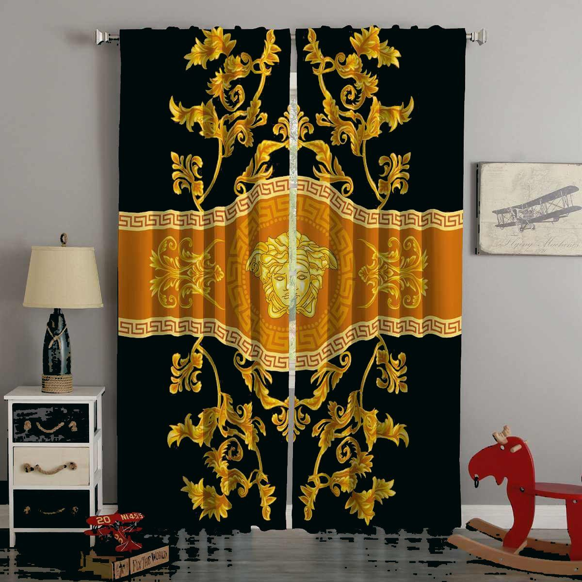 Versace Curtains for Living Room Transform Your Space in Luxurious 