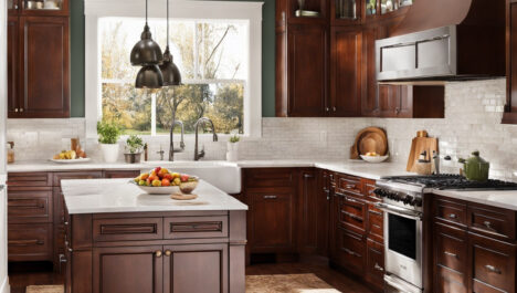 Beautiful Kitchen Color Schemes With Cherry Cabinets