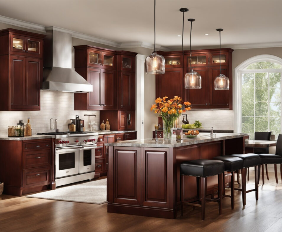 Strategies How to Lighten Up a Kitchen with Cherry Cabinets | Iconic Linen