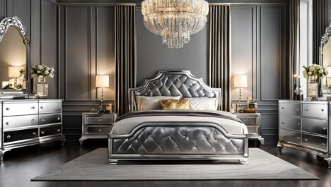Cozy Silver Bedroom Design