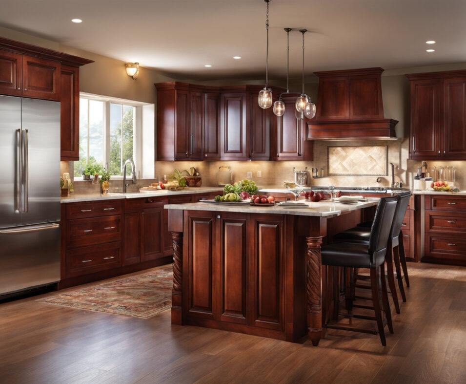 Strategies How To Lighten Up A Kitchen With Cherry Cabinets | Iconic Linen