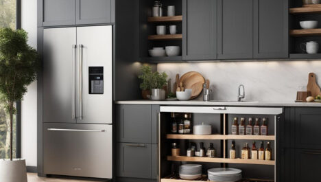 Kitchen Island With Mini Fridge