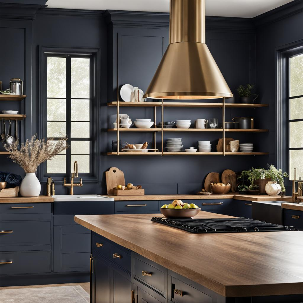 Dark Kitchen Wall Colors With Oak Cabinets