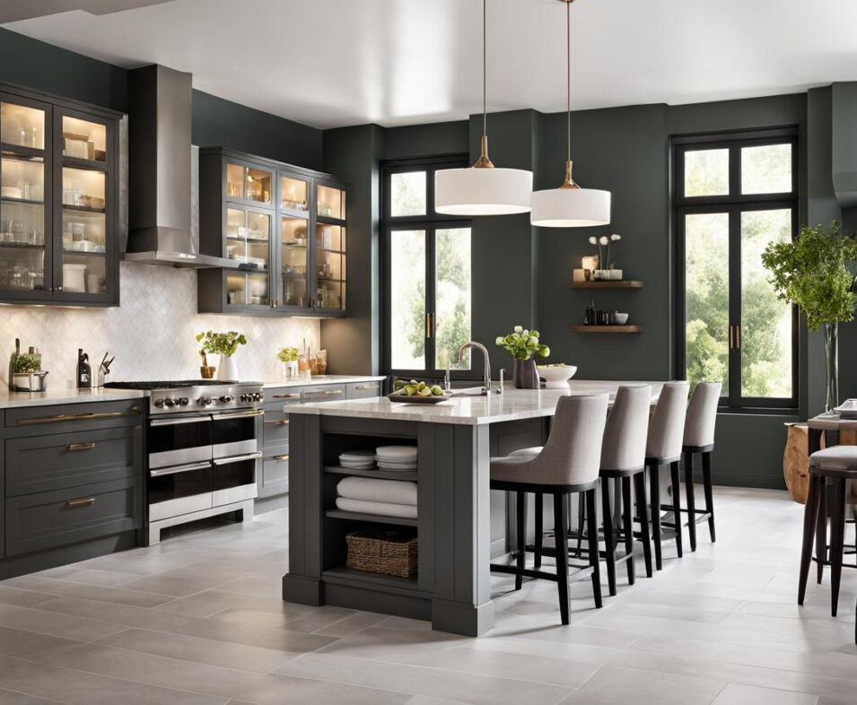 Gray Porcelain Tile Flooring