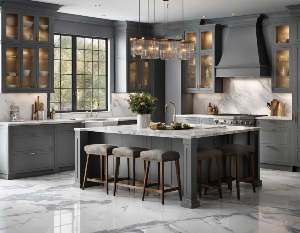 Kitchens with Gray Flooring: Design Ideas and Material Options | Iconic ...