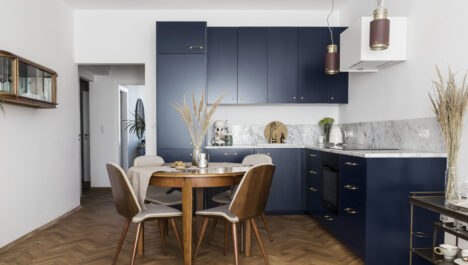 Best Navy Blue Kitchen Cabinet Ideas For Small Space