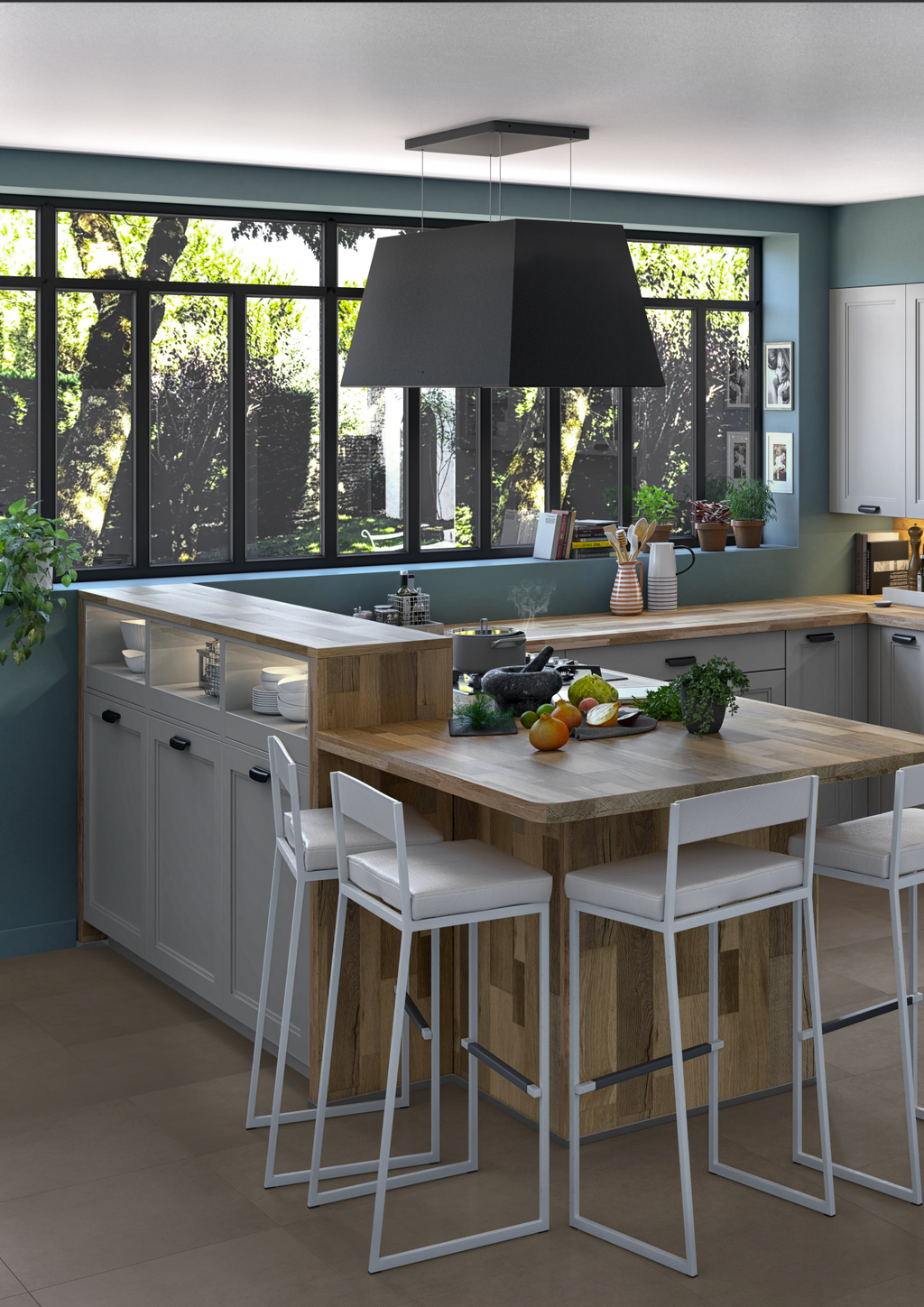 Unique L Shaped Kitchen Island Breakfast Bar Ideas