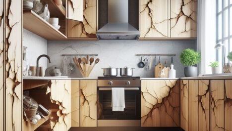 Fix Worn Spots On Kitchen Cabinets