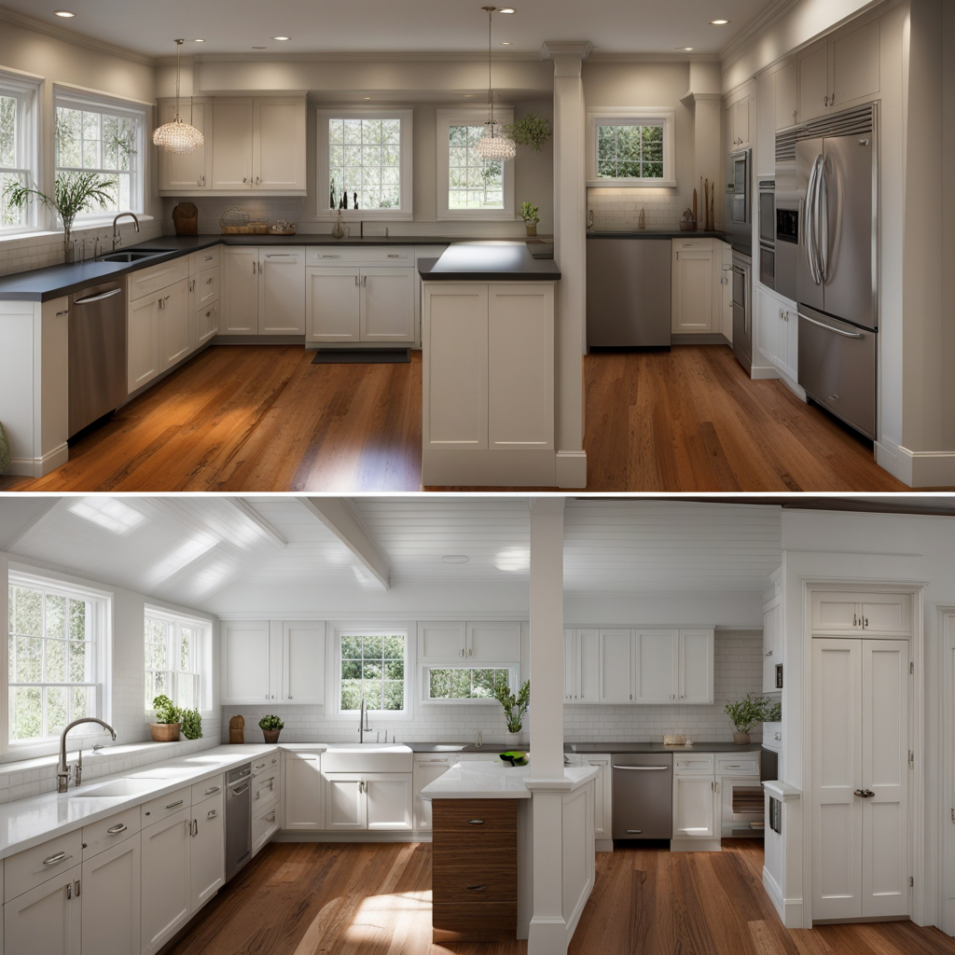 Kitchen Bump Out Before And After